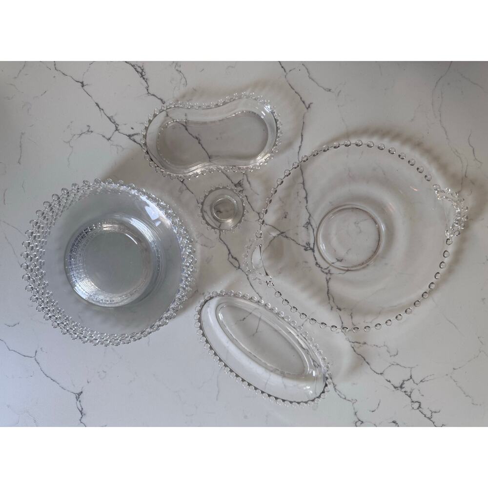 Vintage Mid 20th Century Imperial Glass Candlewick Set - 12 pieces